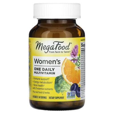 Мультивитамины для женщин MegaFood Women's One Daily, 60 таблеток
