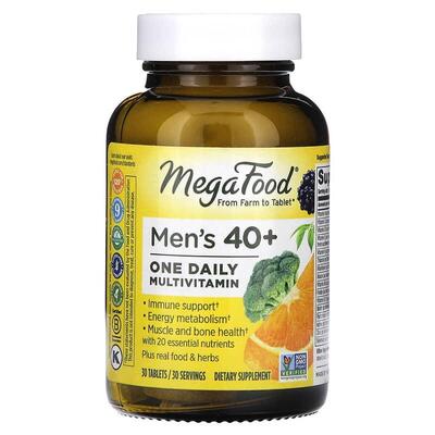 Мультивитамины для мужчин 40+ MegaFood Men Over 40 One Daily, 30 таблеток