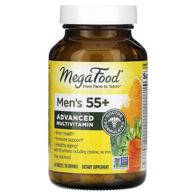 Мультивитамины для мужчин 55+ MegaFood Multi for Men 55+, 60 таблеток
