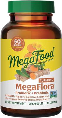Пробиотики MegaFood MegaFlora 50 млрд КОЕ для людей старше 50 лет, 90 капсул