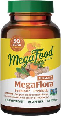 Пробиотики MegaFood MegaFlora 50 млрд КОЕ для людей старше 50 лет, 60 капсул