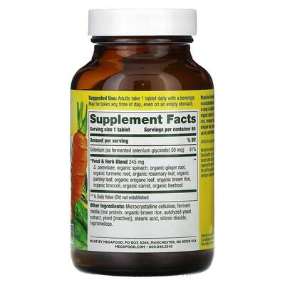 Селен MegaFood Selenium, 60 таблеток
