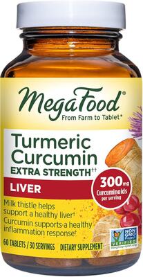 Куркума MegaFood Turmeric Strength для печени, 60 таблеток