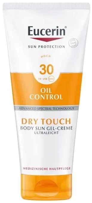 Гель-крем сонцезахисний для тіла Eucerin Sun Protection SPF30 Oil Control ультралегкий з матуючим ефектом (83556), 200 мл
