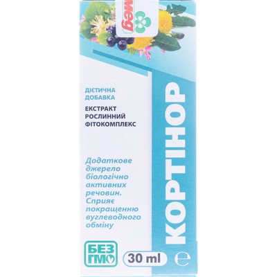 Кортинор фитоконцентрат по 30 мл во флак.