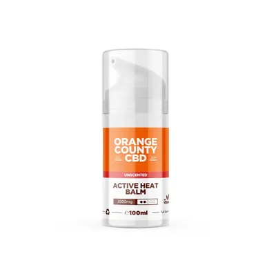 Бальзам Orange County CBD Active Heat Balm 2000 мг для м'язів та суглобів, 100 мл