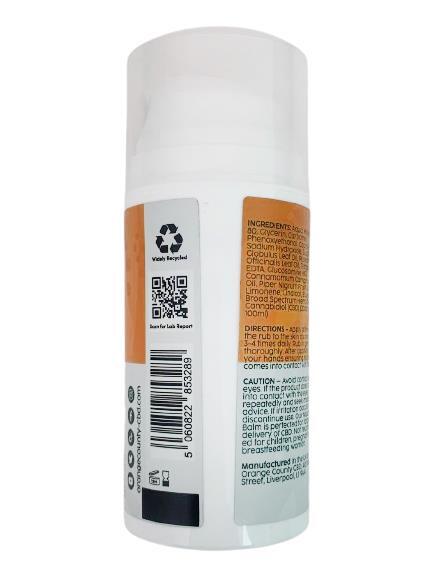 Бальзам Orange County CBD Muscle & Joint Balm 2000 мг для м'язів та суглобів, 100 мл