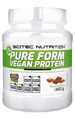 Протеин Scitec Nutrition Pure Form Vegan Protein, шоколад, 450 г