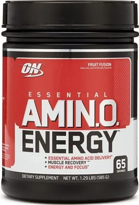 Амінокислота Optimum Nutrition Essential Amin.o. Energy, суміш фруктів, 65 порцій