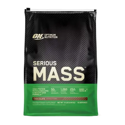 Гейнер Optimum Nutrition Serious Mass, шоколад, 5,44 кг