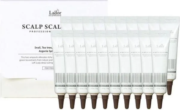 Сироватка-пілінг для шкіри голови Lador Scalp Scaling Spa Hair Ampoule, 20 шт х 15 г