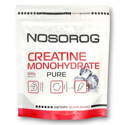 Креатин Nosorog Creatine Monohydrate натуральний смак, 300 г