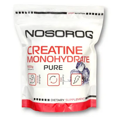 Креатин Nosorog Creatine Monohydrate натуральний смак, 600 г