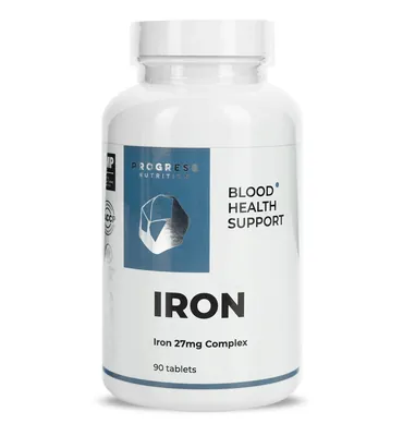 Залізо Progress Nutrition Iron 27 мг, 90 таблеток