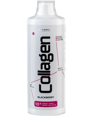 Колаген Progress Nutrition Collagen, ожина, 1 л