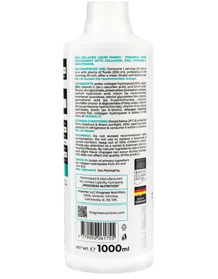 Риб'ячий колаген Progress Nutrition Fish Collagen Liquid манго-ананас, 1 л