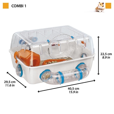 Клетка для хомяков Ferplast COMBI 01 разноцветная