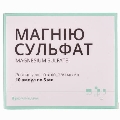 Магнію сульфат розчин д/ін. 250 мг/мл по 5 мл №10 в амп.