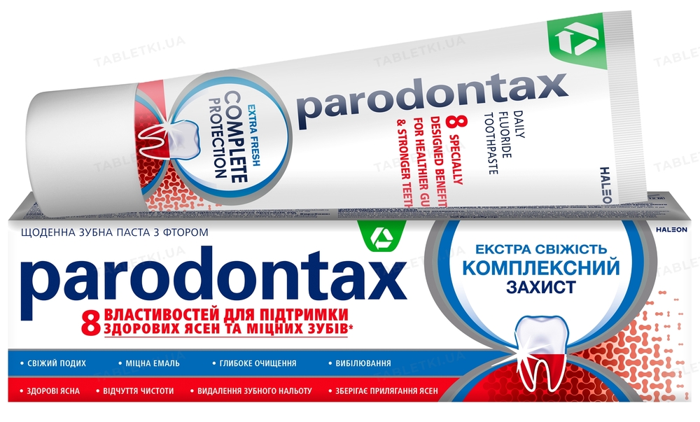 Зубна паста Parodontax Комплексний захист Екстра свіжість, 75 мл ...
