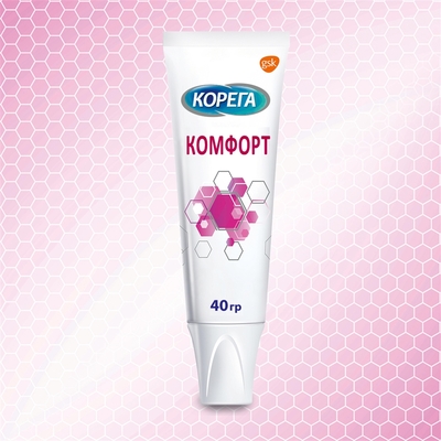 Крем Корега (Corega) для фиксации зубных протезов Комфорт, 40 г