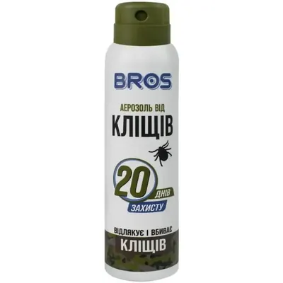 Аерозоль-репелент Bros від кліщів, 90 мл