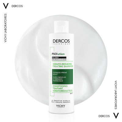 Шампунь Vichy Dercos PSOlution кератолитический для кожи головы с проявлениями шелушения и зуда, 200 мл