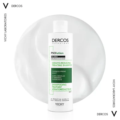 Шампунь Vichy Dercos PSOlution кератолітичний для шкіри голови з проявами лущення і свербіння, 200 мл