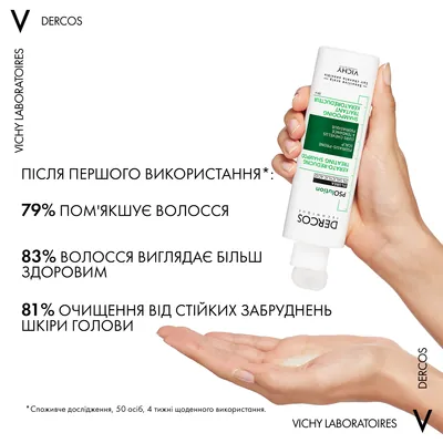 Шампунь Vichy Dercos PSOlution кератолітичний для шкіри голови з проявами лущення і свербіння, 200 мл