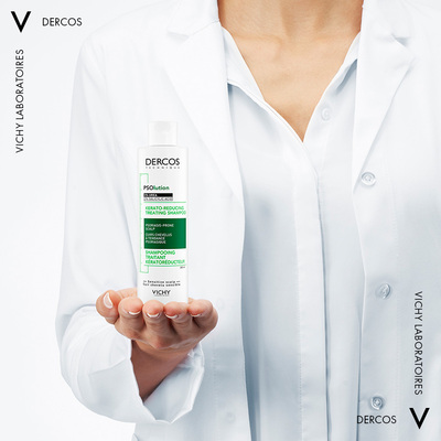 Шампунь Vichy Dercos PSOlution кератолитический для кожи головы с проявлениями шелушения и зуда, 200 мл