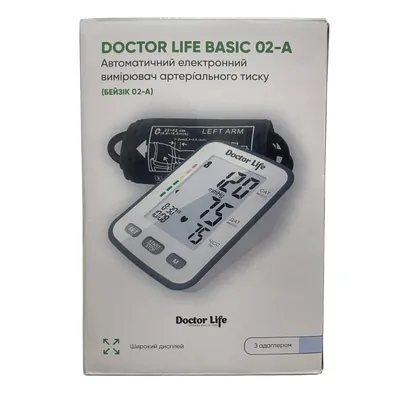 Тонометр Doctor Life Basic 02-А автоматичний з адаптером