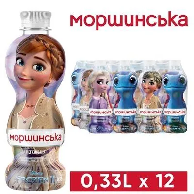 Вода мінеральна Моршинська Disney Frozen дитяча негазована, 0,33 л