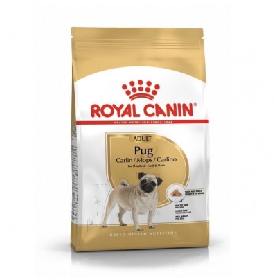Корм сухой для собак Royal Canin Pug Adult породы мопс старше 10 месяцев, 1,5 кг