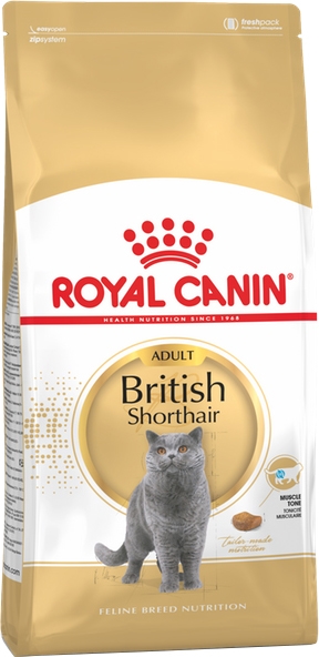 Корм сухой для кошек Royal Canin British Shorthair Adult породы британская короткошерстная от 12 месяцев, 0,4 кг