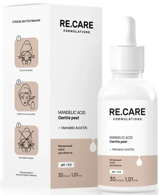 Пілінг для обличчя Re.Care Mandelic Acid Gentle peel мигдальний, 30 мл