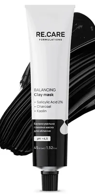 Маска для обличчя Re.Care Balancing Clay Mask глиняна балансуюча, 45 мл