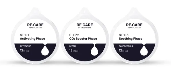 Набір для обличчя Re.Care 3-Step CO2 Carboxy Therapy для карбокситерапії