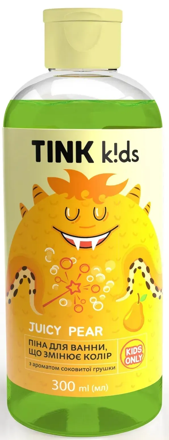 Піна для ванни Tink kids Juicy Pear, що змінює колір, дитяча, 300 мл