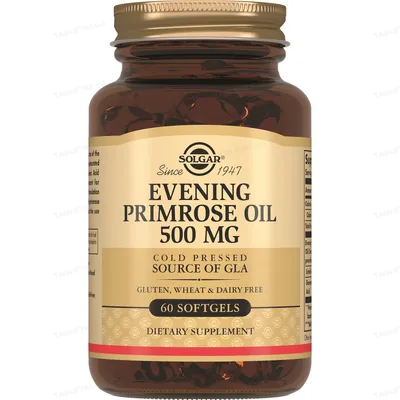 Примули вечірньої олія Solgar Evening Primrose Oil 500 мг м'які капсули №60
