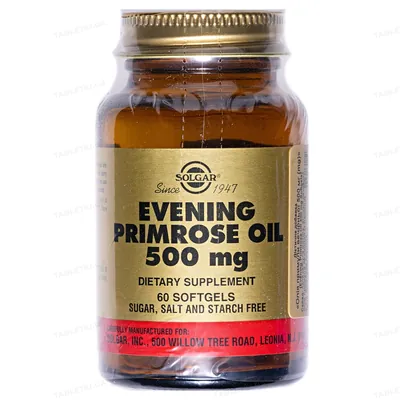 Примули вечірньої олія Solgar Evening Primrose Oil 500 мг м'які капсули №60