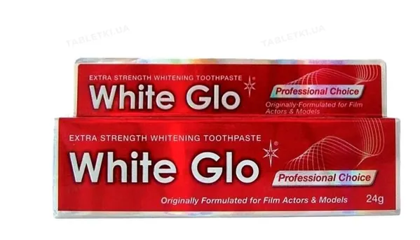 Зубна паста White Glo відбілювальна професійний вибір, 24 г