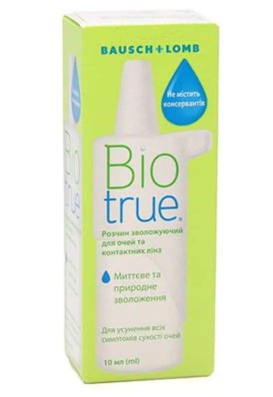 Краплі Bausch & Lomb Biotrue Drops для зволоження контактних лінз та очей, 10 мл