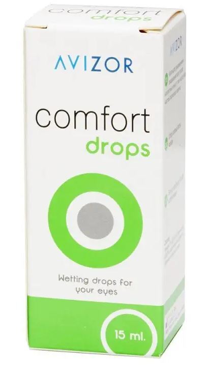 Раствор Alcon Avizor Comfort drops для увлажнения контактных линз, 15 мл