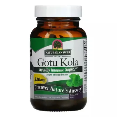 Готу кола Nature's Answer Gotu Kola Healthy Immune Support 330 мг вег. капсули №60