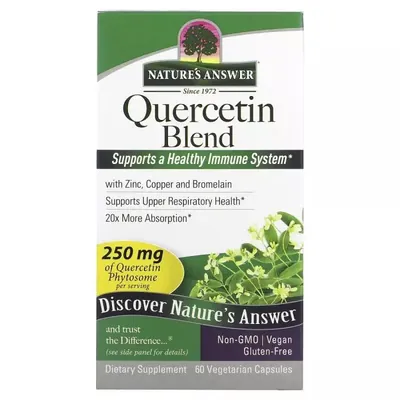 Кверцетин Nature's Answer Quercetin Blend 250 мг вег. капсули №60