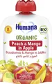 Пюре фруктове Humana Organic для дітей з 8 місяців Яблуко-Персик-Манго, 90 г