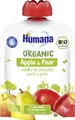Пюре фруктове Humana Organic для дітей з 6 місяців Яблуко-Груша, 90 г