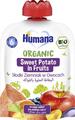 Пюре фруктово-овощное Humana Organic для детей с 6 месяцев Батат во фруктах, 90 г
