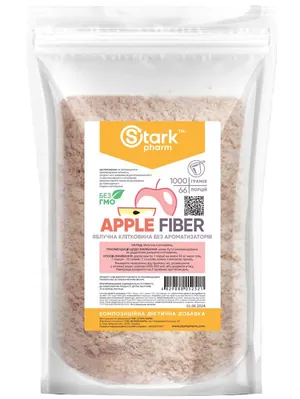 Яблучна клітковина Stark Pharm Apple Fiber порошок, 1000 г