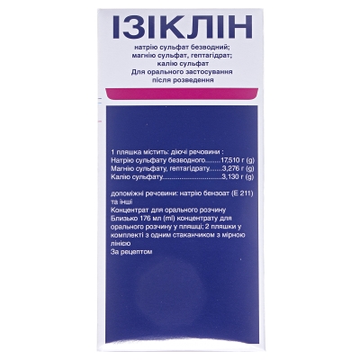 Изиклин концентрат д/ор. р-ра по 176 мл №2 в бутыл.