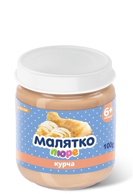 Пюре мясное Малятко Курица, 100 г